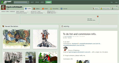Desktop Screenshot of blackwolfofdeath.deviantart.com