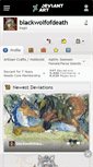 Mobile Screenshot of blackwolfofdeath.deviantart.com