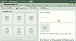 Desktop Screenshot of bound-nicole-babe78.deviantart.com