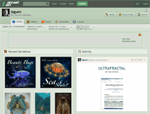 Tablet Screenshot of leguen.deviantart.com