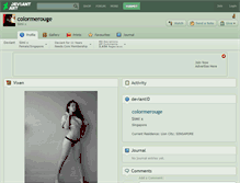 Tablet Screenshot of colormerouge.deviantart.com
