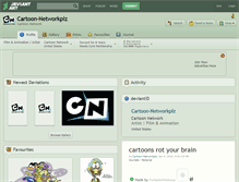 Tablet Screenshot of cartoon-networkplz.deviantart.com