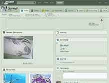 Tablet Screenshot of oki-wolf.deviantart.com