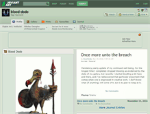 Tablet Screenshot of blood-dodo.deviantart.com