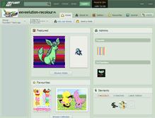 Tablet Screenshot of eeveelution-recolour.deviantart.com