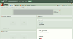 Desktop Screenshot of iconplz.deviantart.com