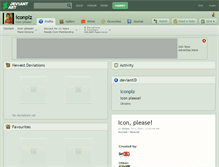 Tablet Screenshot of iconplz.deviantart.com