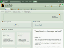 Tablet Screenshot of lemon-hush.deviantart.com