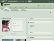 Tablet Screenshot of dagmaroon.deviantart.com