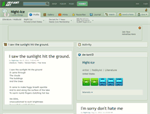Tablet Screenshot of night-ice.deviantart.com