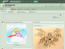 Tablet Screenshot of darktangrowth.deviantart.com