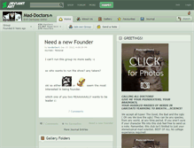 Tablet Screenshot of mad-doctors.deviantart.com