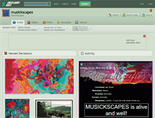 Tablet Screenshot of musickscapes.deviantart.com