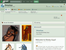 Tablet Screenshot of disneyguys.deviantart.com