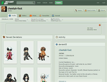 Tablet Screenshot of cheetah-foot.deviantart.com