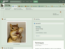Tablet Screenshot of hot-dog.deviantart.com