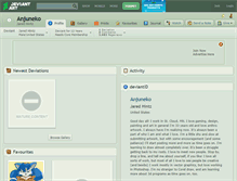 Tablet Screenshot of anjuneko.deviantart.com