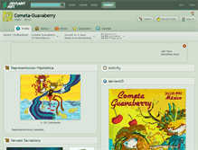 Tablet Screenshot of cometa-guavaberry.deviantart.com