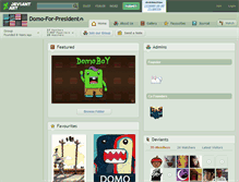 Tablet Screenshot of domo-for-president.deviantart.com