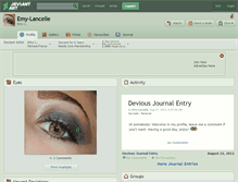Tablet Screenshot of emy-lancelle.deviantart.com