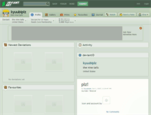 Tablet Screenshot of kyuubiplz.deviantart.com
