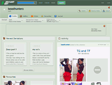 Tablet Screenshot of beasthunterz.deviantart.com