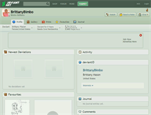 Tablet Screenshot of brittanybimbo.deviantart.com