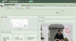 Desktop Screenshot of damagedthoughts.deviantart.com