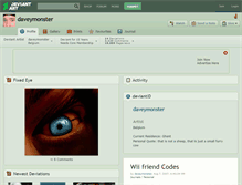 Tablet Screenshot of daveymonster.deviantart.com