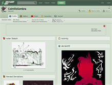 Tablet Screenshot of colmillosombra.deviantart.com