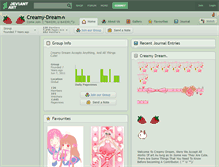 Tablet Screenshot of creamy-dream.deviantart.com