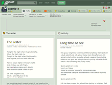 Tablet Screenshot of cozmic11.deviantart.com