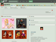 Tablet Screenshot of eternal2d.deviantart.com