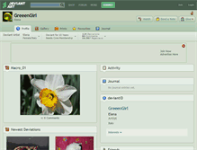 Tablet Screenshot of greeengirl.deviantart.com