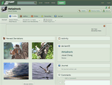 Tablet Screenshot of metadraxis.deviantart.com
