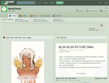 Tablet Screenshot of manaooney.deviantart.com