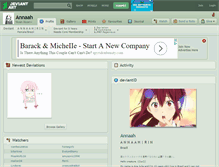 Tablet Screenshot of annaah.deviantart.com