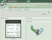 Tablet Screenshot of celtor.deviantart.com