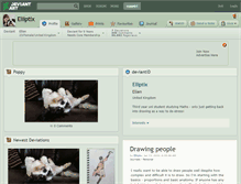 Tablet Screenshot of elliptix.deviantart.com