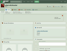 Tablet Screenshot of cyberwitchhunter.deviantart.com