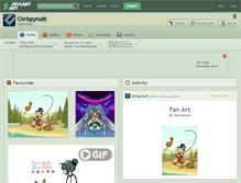 Tablet Screenshot of chrispynutt.deviantart.com