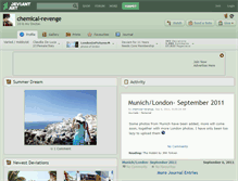 Tablet Screenshot of chemical-revenge.deviantart.com