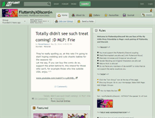 Tablet Screenshot of fluttershyxdiscord.deviantart.com