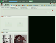 Tablet Screenshot of lauralf.deviantart.com