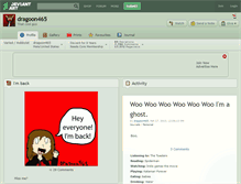 Tablet Screenshot of dragoon465.deviantart.com