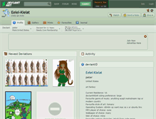 Tablet Screenshot of eelel-kielat.deviantart.com