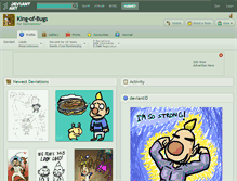 Tablet Screenshot of king-of-bugs.deviantart.com