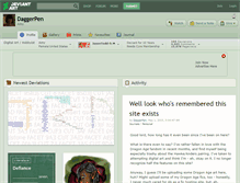 Tablet Screenshot of daggerpen.deviantart.com