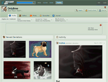 Tablet Screenshot of onlybree.deviantart.com