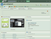 Tablet Screenshot of gms-underground.deviantart.com